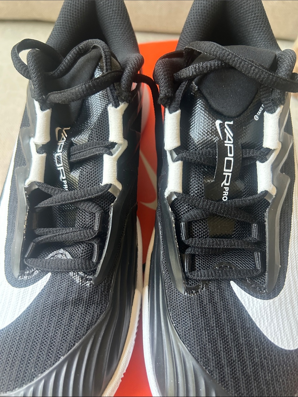 Nike Vapor Pro Women’s Black and White soft court tennis shoes size 8 new - Picture 8 of 8